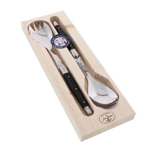 Jean Dubost Laguiole - Salad Servers Black Steel