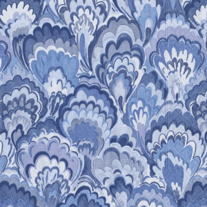 Napkins - Caspari Marbled Indigo