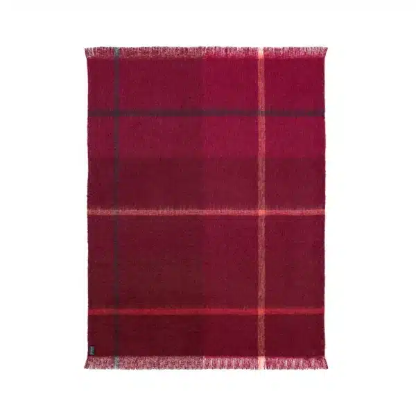 St Albans- Bordeaux Mohair Throw