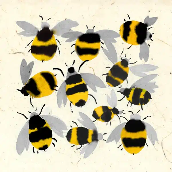 Jenny Frean - Card Inky Bees