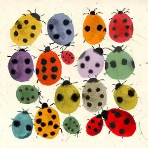Jenny Frean - Card Inky Ladybirds