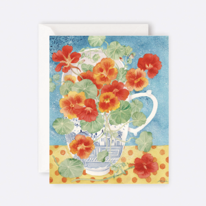 Angie Lewin - Card Summer Nasturtiums