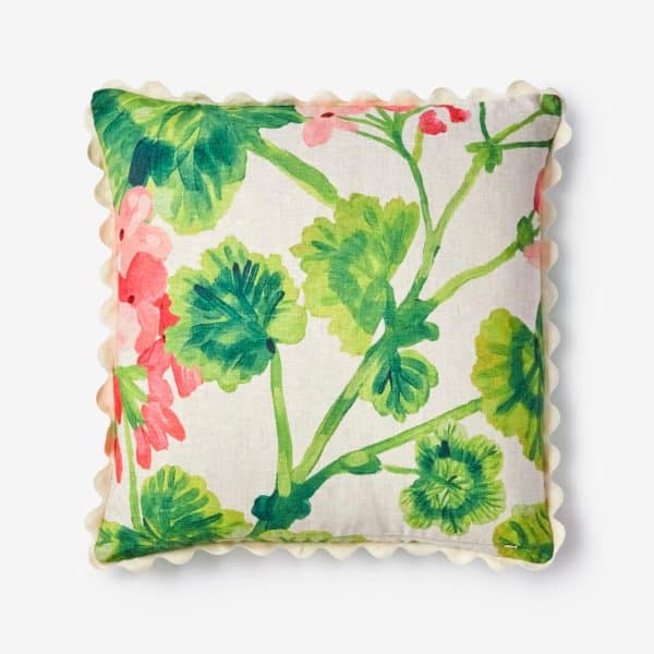 Bonnie & Neil - Geraniums Cushion 60cm - Image 2