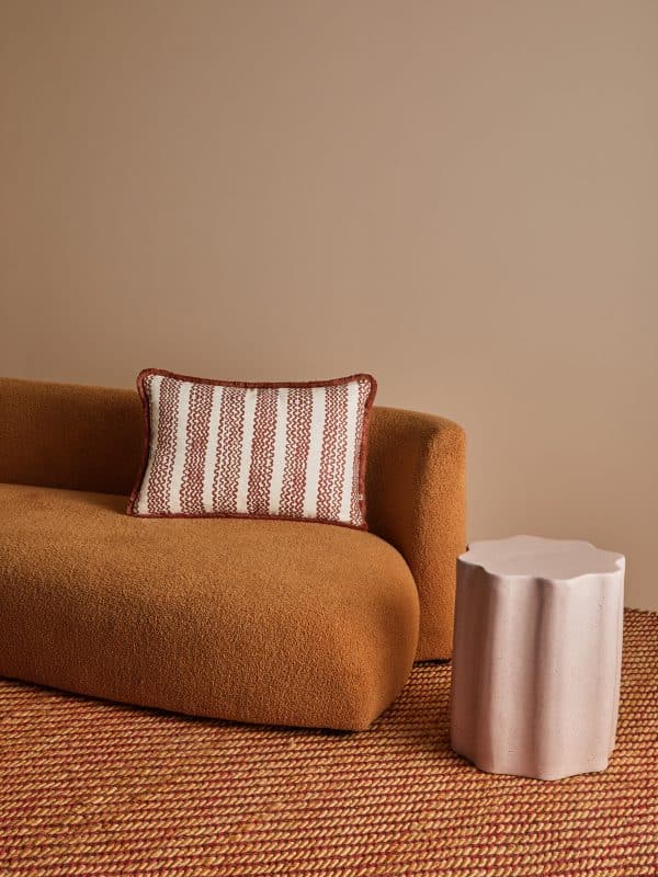 Bonnie & Neil - Mini Wave Cocoa Cushion 40 x 60cm - Image 3