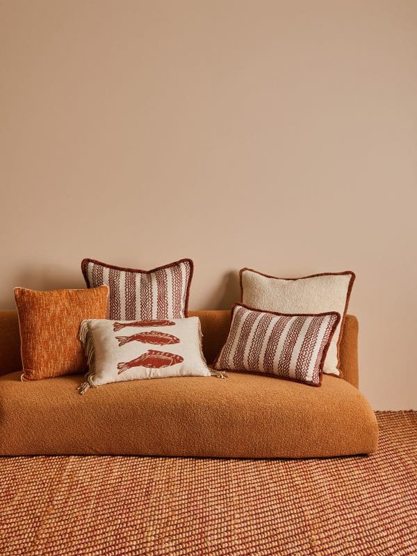 Bonnie & Neil - Mini Wave Cocoa Cushion 60cm - Image 4