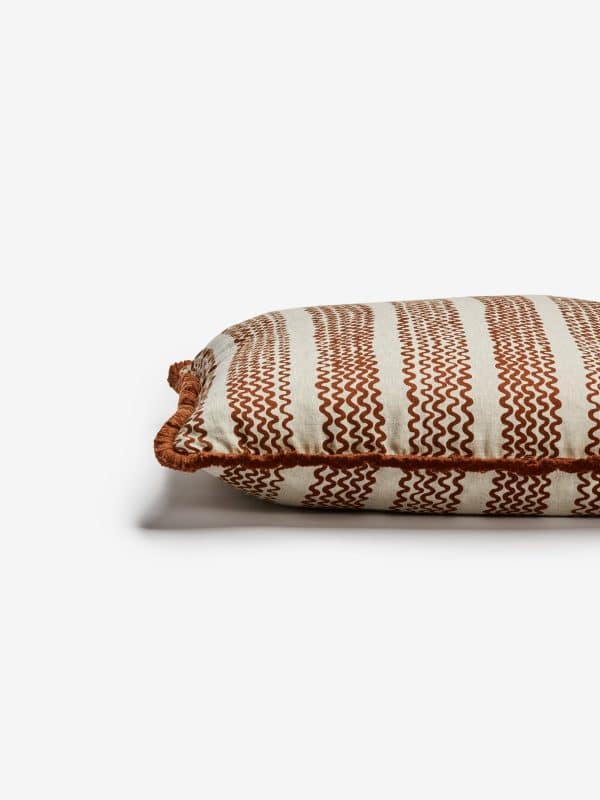 Bonnie & Neil - Mini Wave Cocoa Cushion 60cm - Image 2