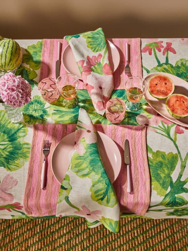 Bonnie & Neil - Napkins Geraniums Set 4 - Image 3