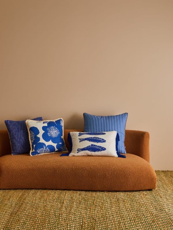 Bonnie & Neil - Jardin Blue Cushion 50cm - Image 4