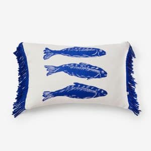 Bonnie & Neil - Sardines Blue Cushion 40 x 60cm