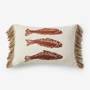 Bonnie & Neil - Sardines Tan Cushion 40 x 60cm