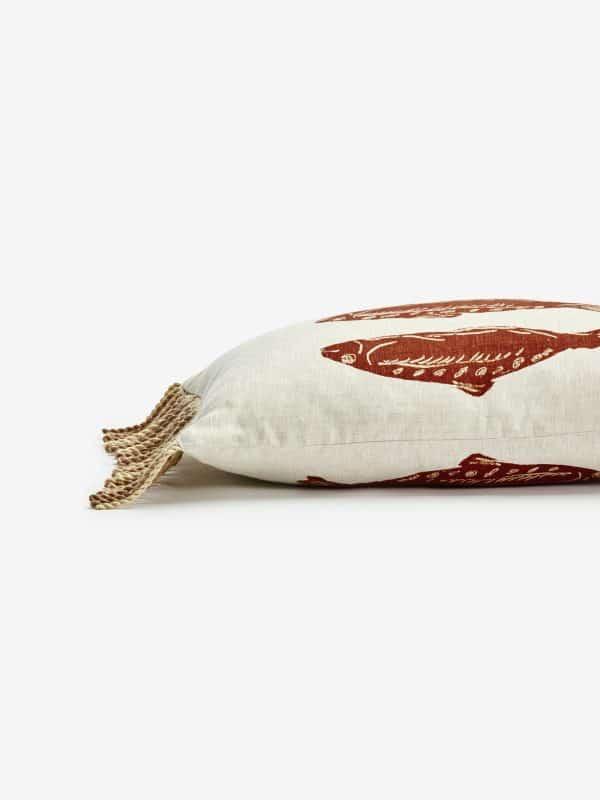Bonnie & Neil - Sardines Tan Cushion 40 x 60cm - Image 2