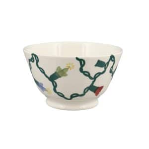 Emma Bridgewater - Spongeware Christmas Fairy Lights Small Old Bowl