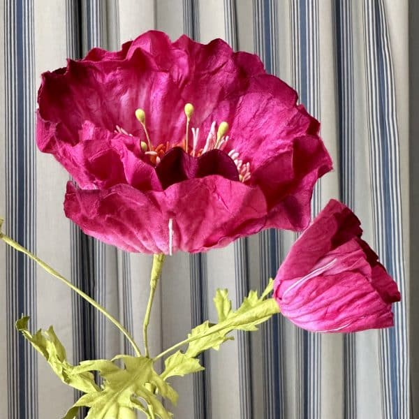 JACKA DESIGN - Paper Flower Poppy Magenta - Image 2