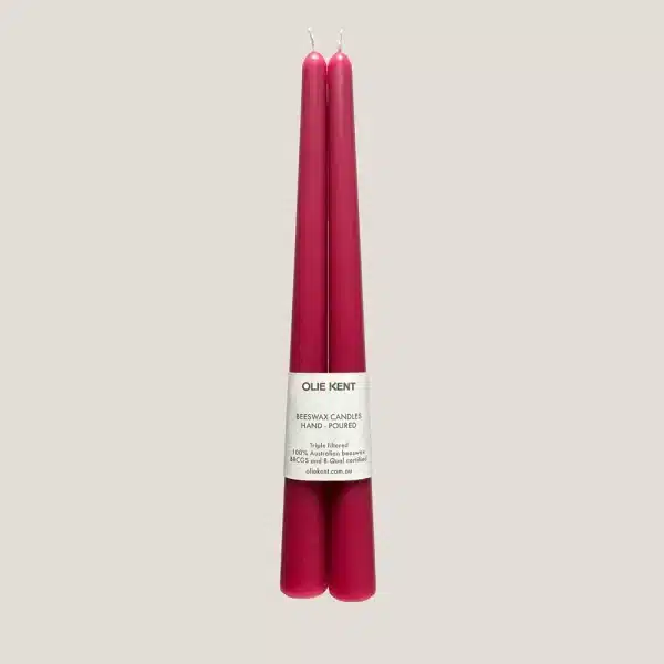 OLIE KENT -  Beeswax Candle - Astrid Raspberry