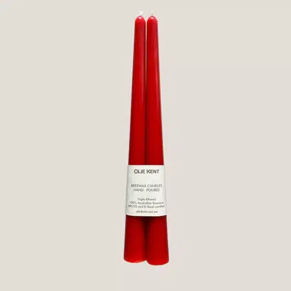 OLIE KENT -  Beeswax Candle - Astrid Ruby