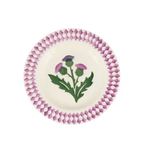 Emma Bridgewater - Spongeware Flowers Thistle 6 1/2" Plate