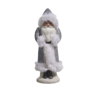 JACKA DESIGN - Vintage Santa in Fur & Silver Glitter Coat