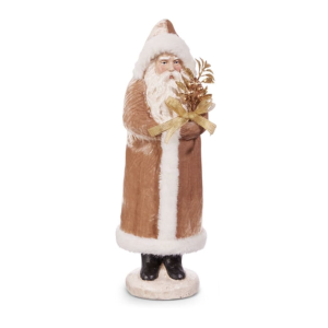 JACKA DESIGN - Vintage Santa in Gold Velvet Coat
