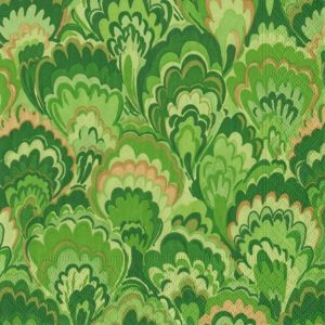 Napkins - Caspari Marbled Ceramica Green