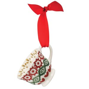 Emma Bridgewater - Spongeware Tiny Teacup Decoration