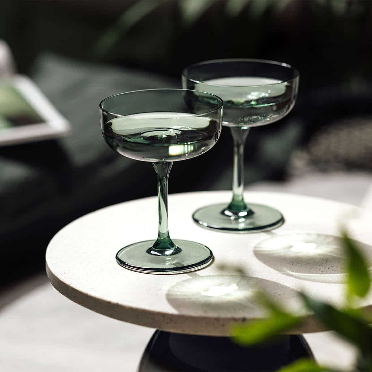 Villeroy & Boch - Like Glass Green Coupe - Set of 2 - Image 2