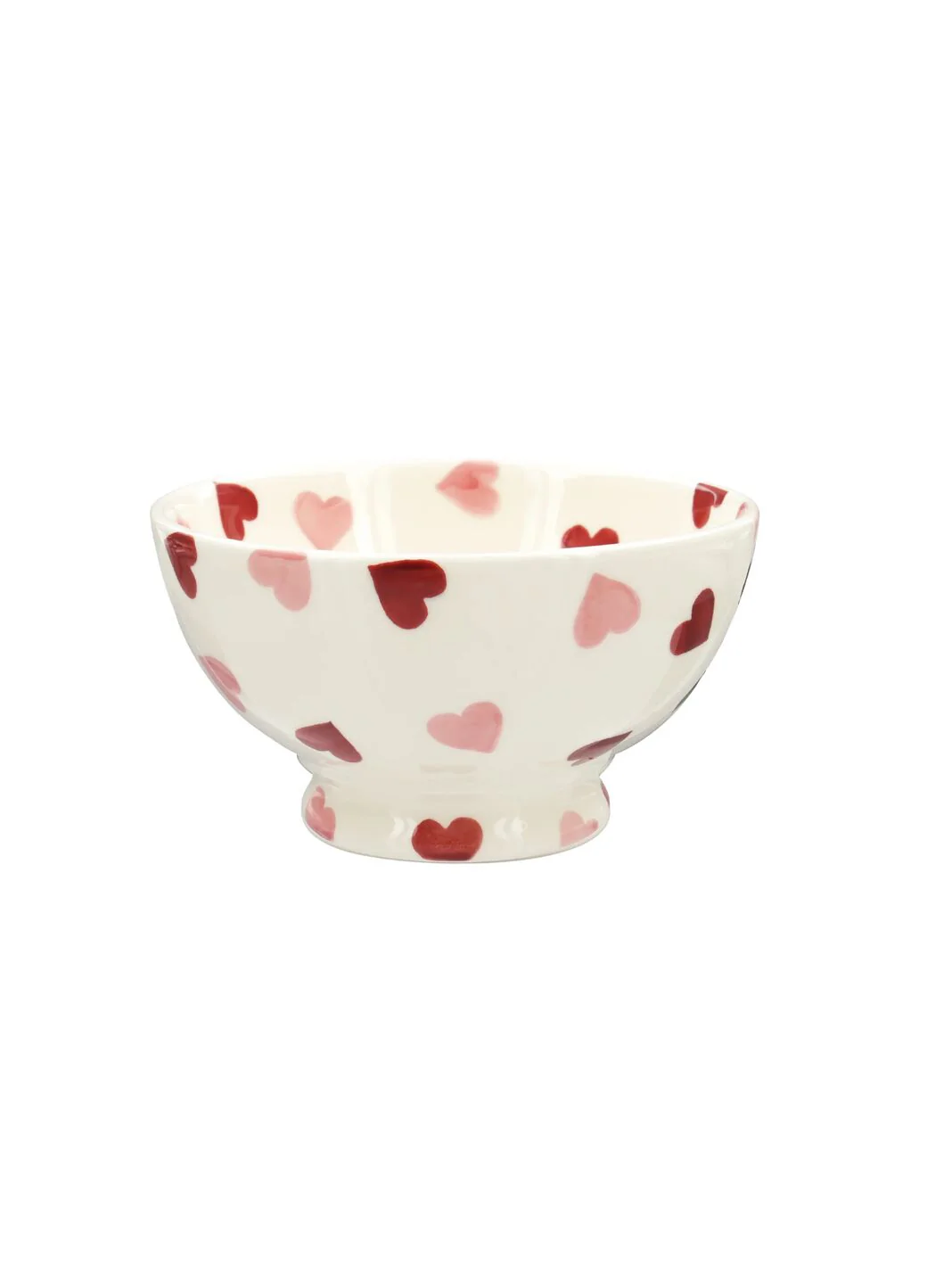 Emma Bridgewater - Spongeware Pink Hearts French Bowl