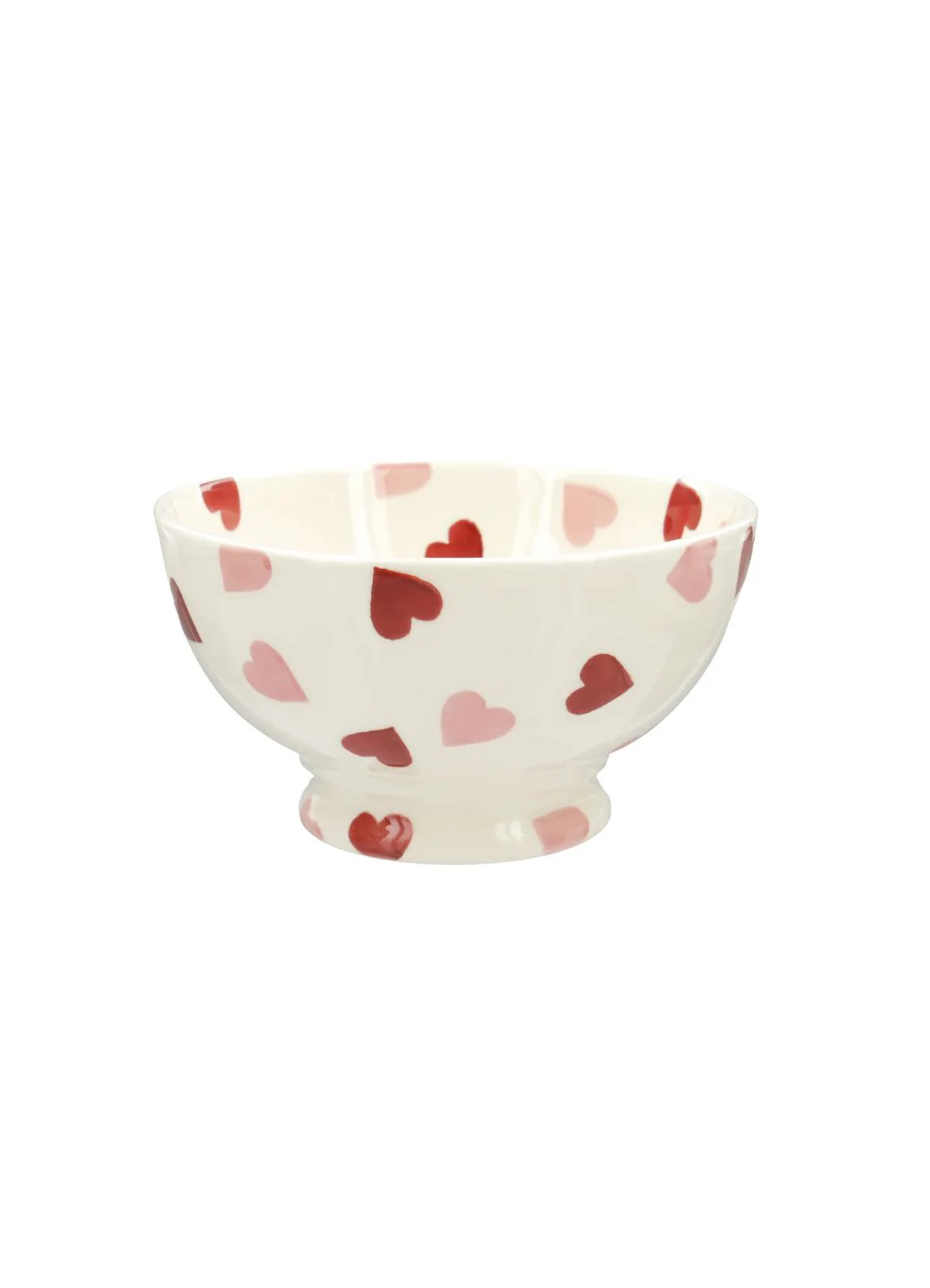 Emma Bridgewater - Spongeware Pink Hearts French Bowl - Image 2