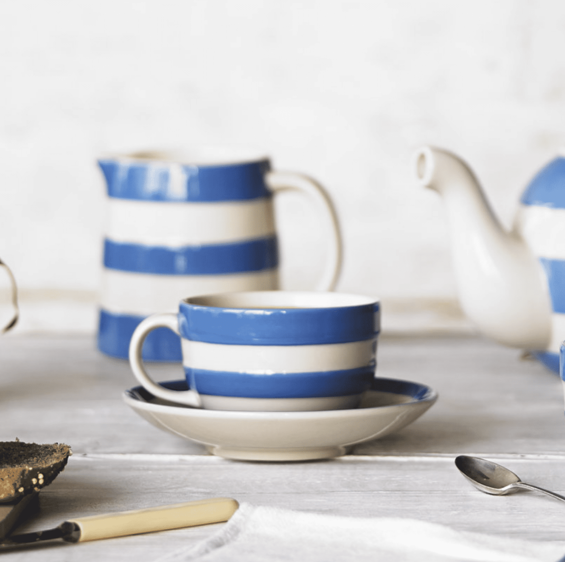 Cornishware - Breakfast Cup & Saucer Set - ARRIVING SOON! - Image 3