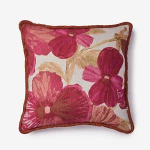 Bonnie & Neil - Wild Pansy Pink Cushion 60cm