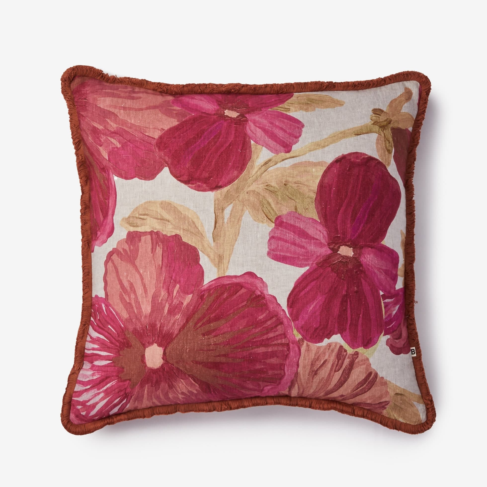 Bonnie & Neil - Wild Pansy Pink Cushion 60cm