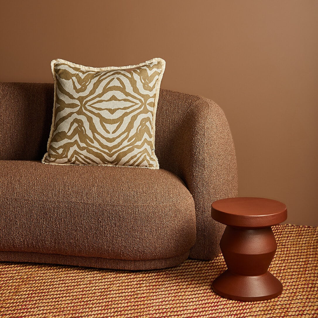 Bonnie & Neil - Zebra Olive Cushion 60cm - Image 2