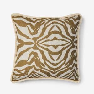 Bonnie & Neil - Zebra Olive Cushion 60cm