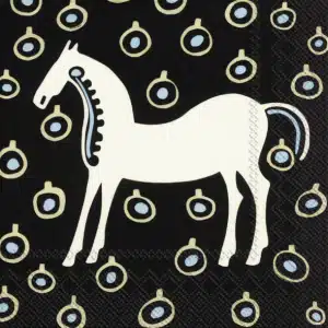 Napkins - Marimekko Musta Tamma