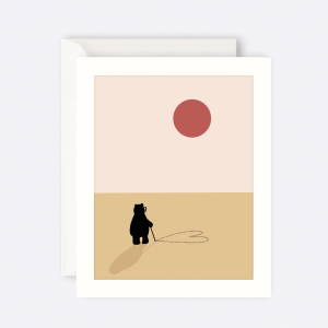 The Art File - Card Bear Drawing Heart