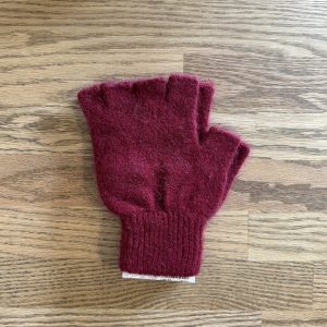 MKM - Possum Merino Fingerless Glove Berry