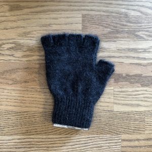 MKM - Possum Merino Fingerless Glove Charcoal