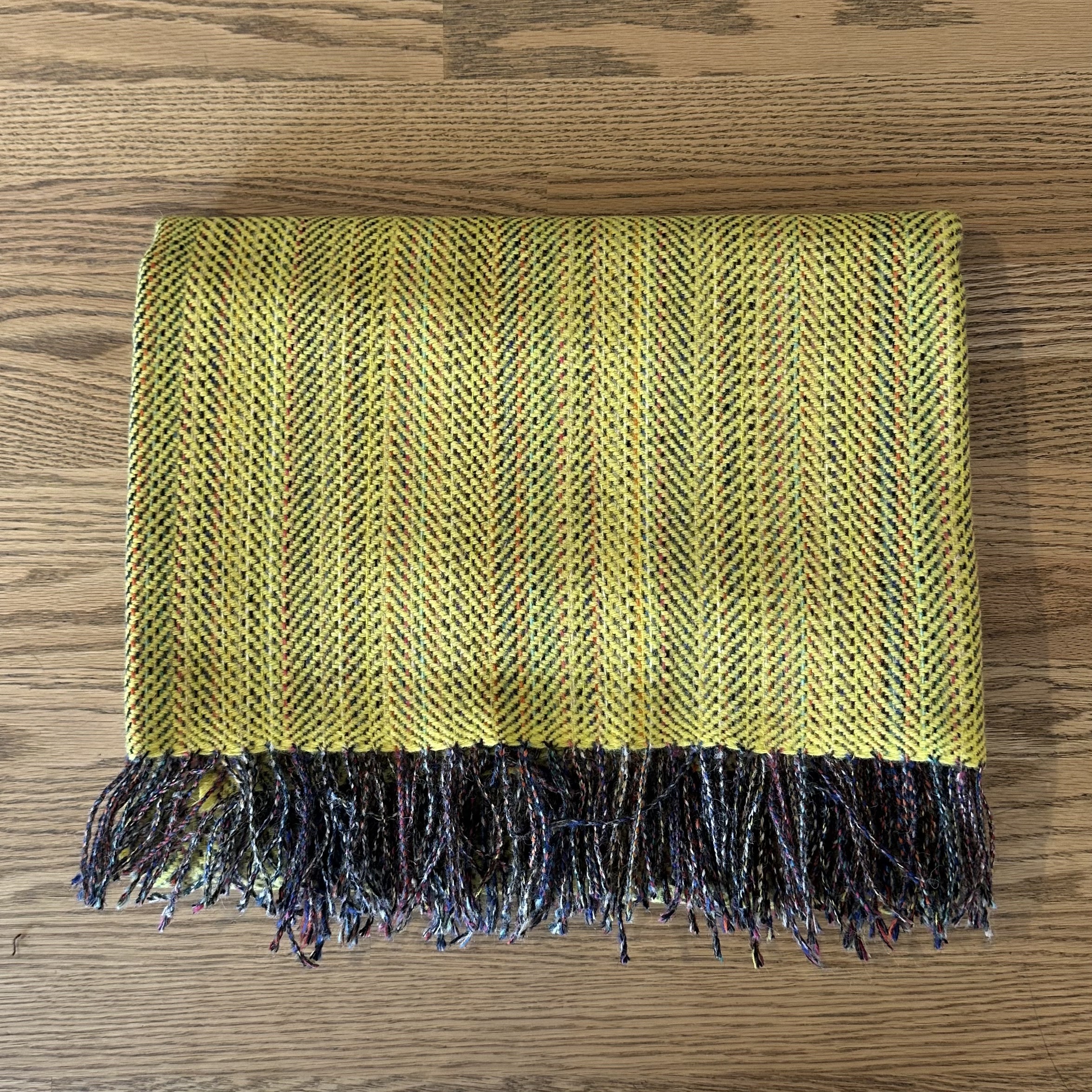 McNutt of Donegal - Tweed Throw in Sunfish