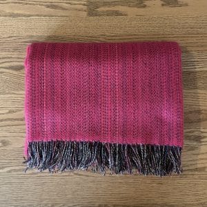 McNutt of Donegal - Tweed Throw in Fuchsia