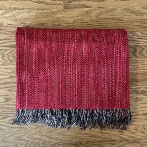McNutt of Donegal - Tweed Throw in Red