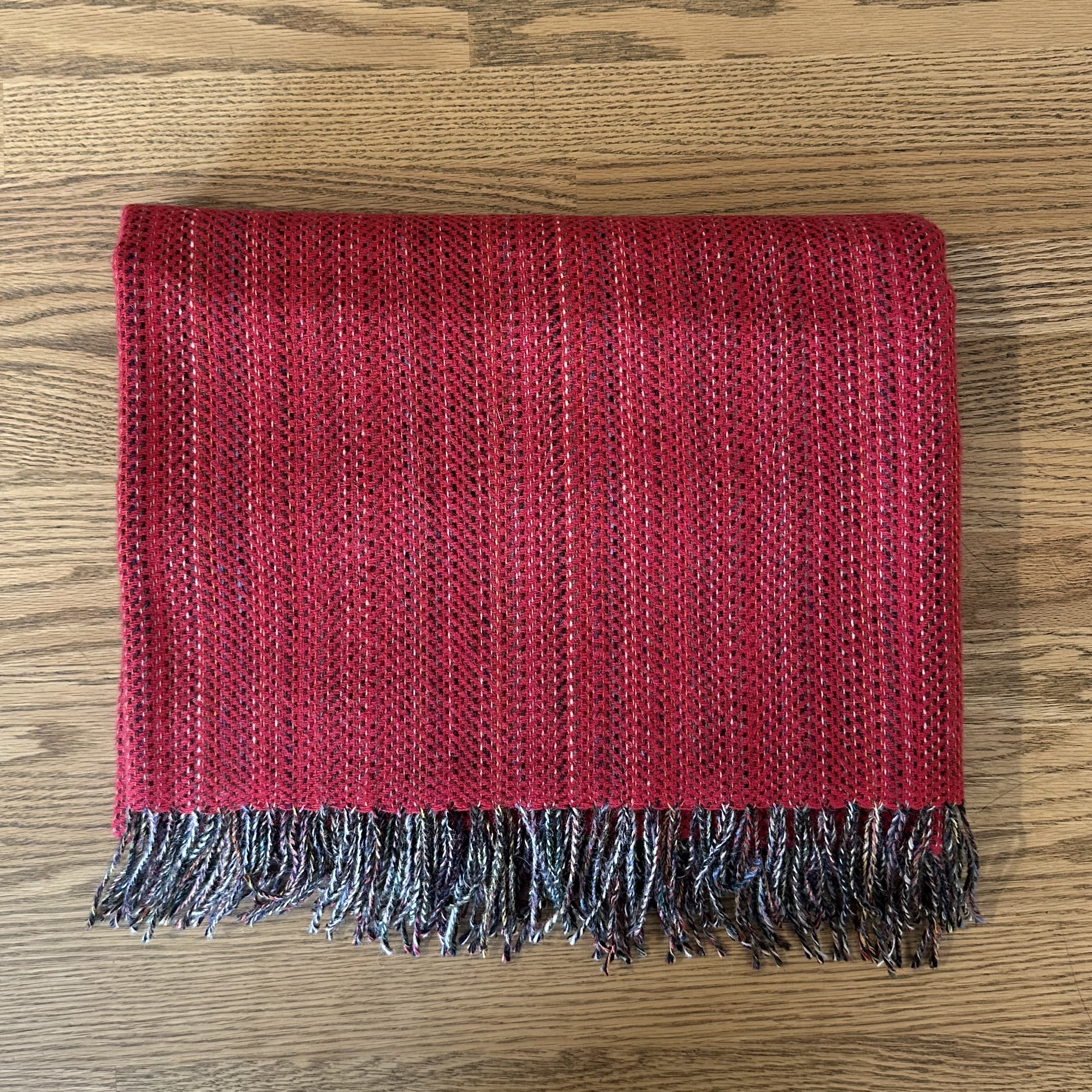 McNutt of Donegal - Tweed Throw in Red