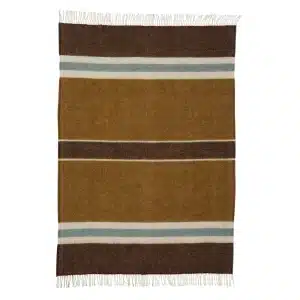 Klippan - Gotland Stripe Blanket - Walnut