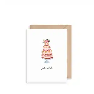 The Art File - Mini Card Just Married