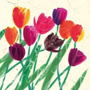AART - Card Inky Tulips