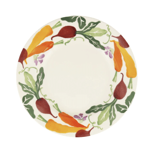 Emma Bridgewater - Spongeware Harvest Carrots & Beets 8 1/2" Plate