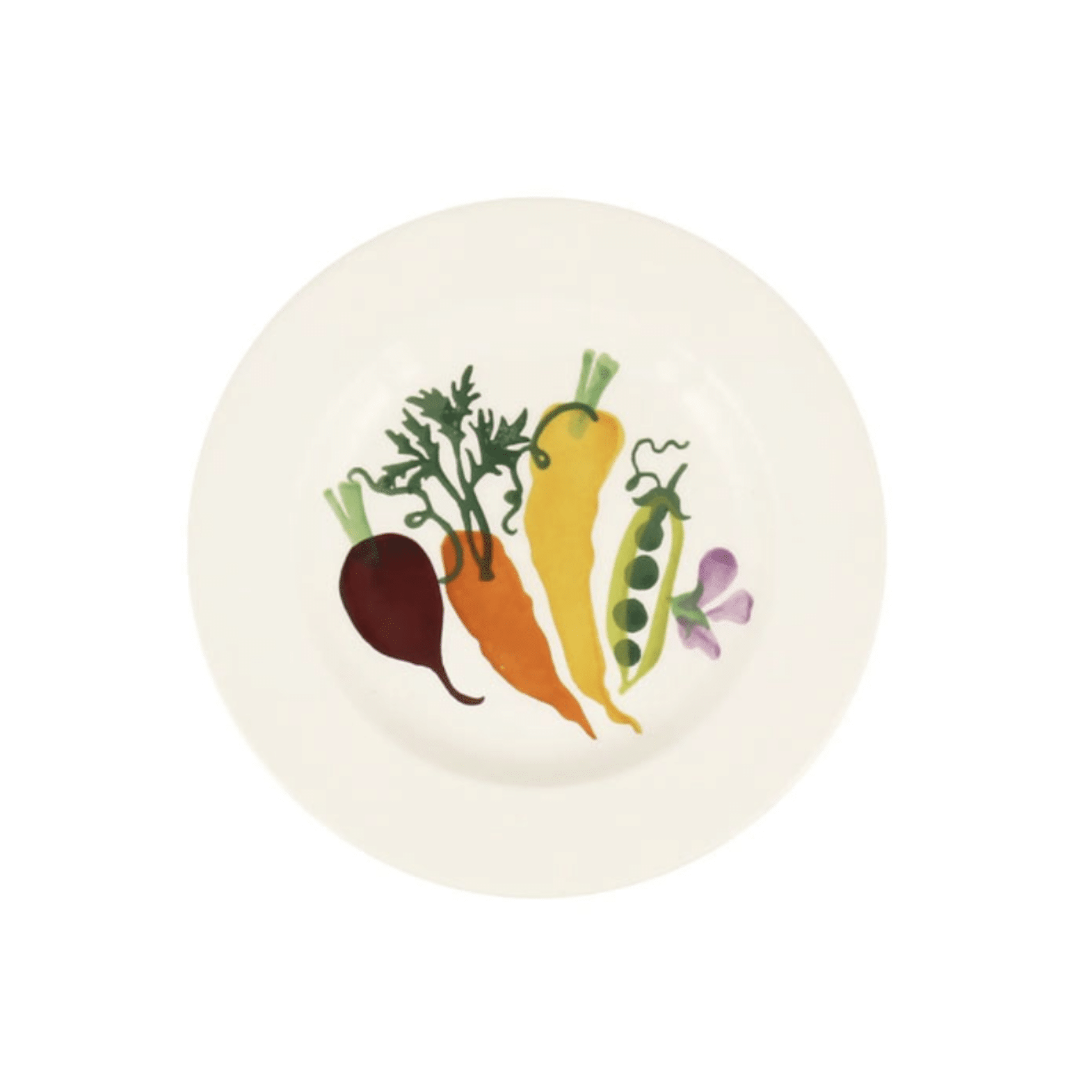 Emma Bridgewater - Spongeware Harvest Carrots & Beets Plate 6 1/2"