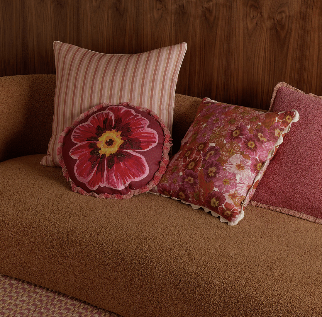 Bonnie & Neil - Primrose Pink Cushion 50cm - Image 2