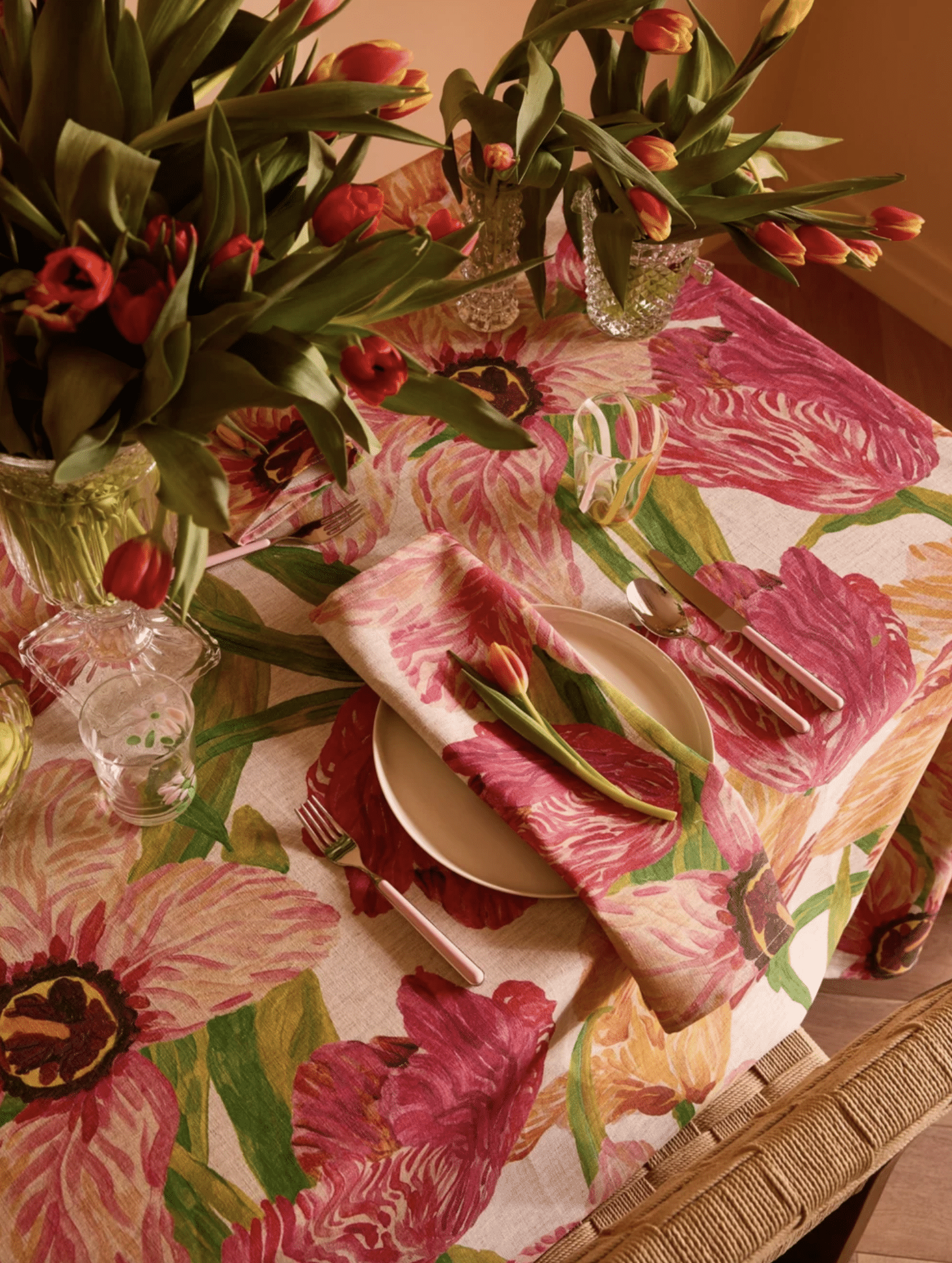 Bonnie & Neil - Napkins Tulips Set 4 - Image 2