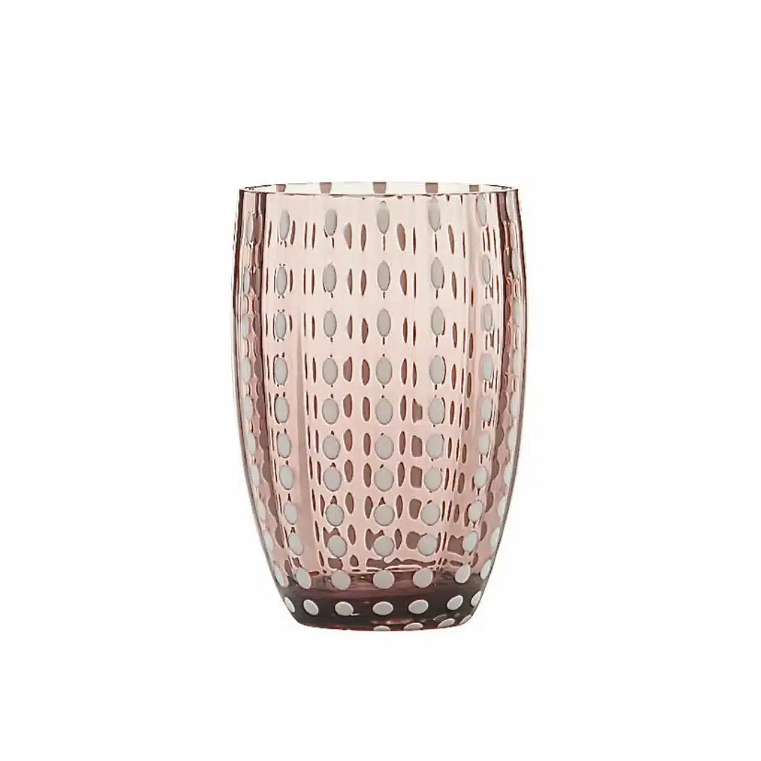 Zafferano Italy - PERLE Amethyst Tumbler Pair