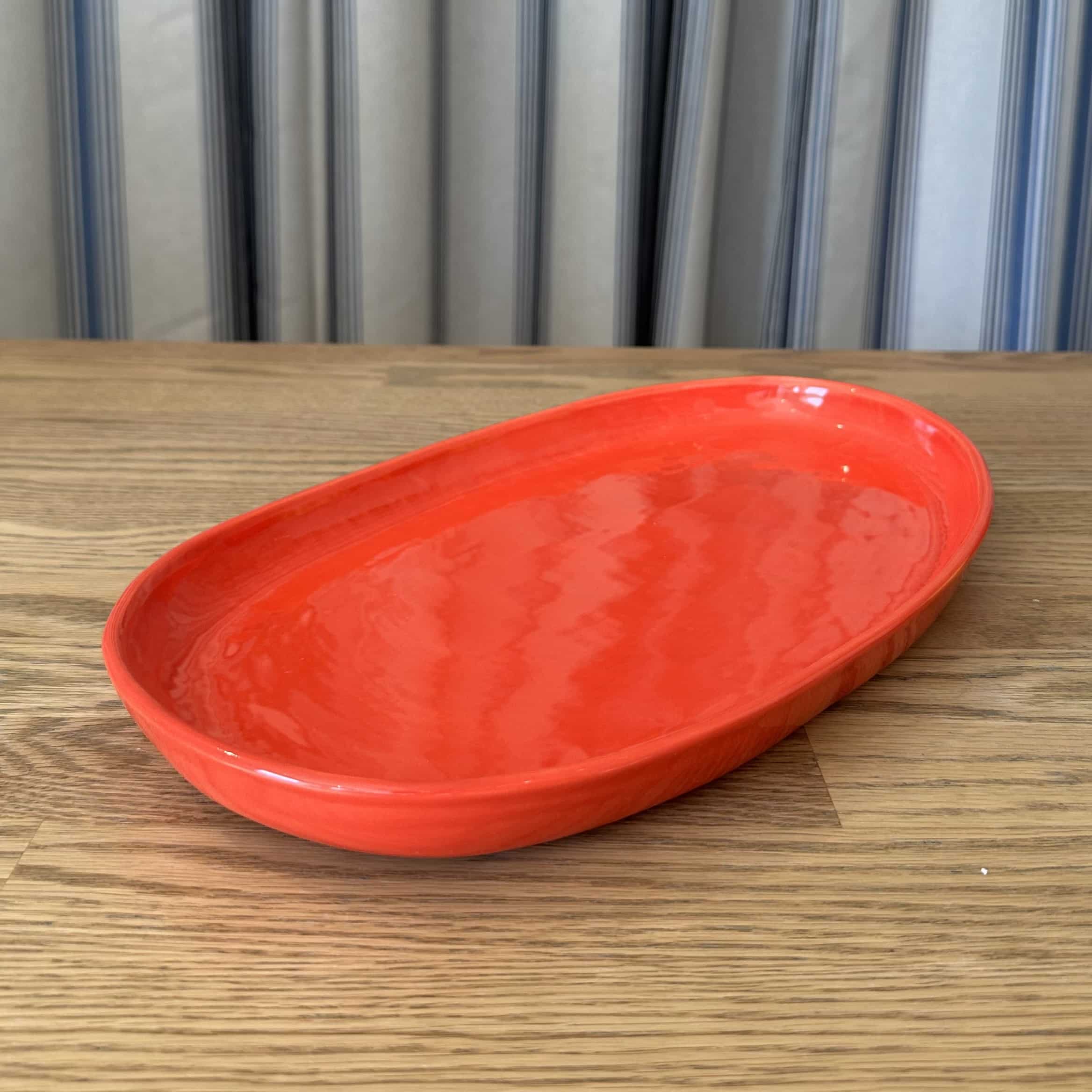 Batch - Small Oval Platter Tomato - Image 2