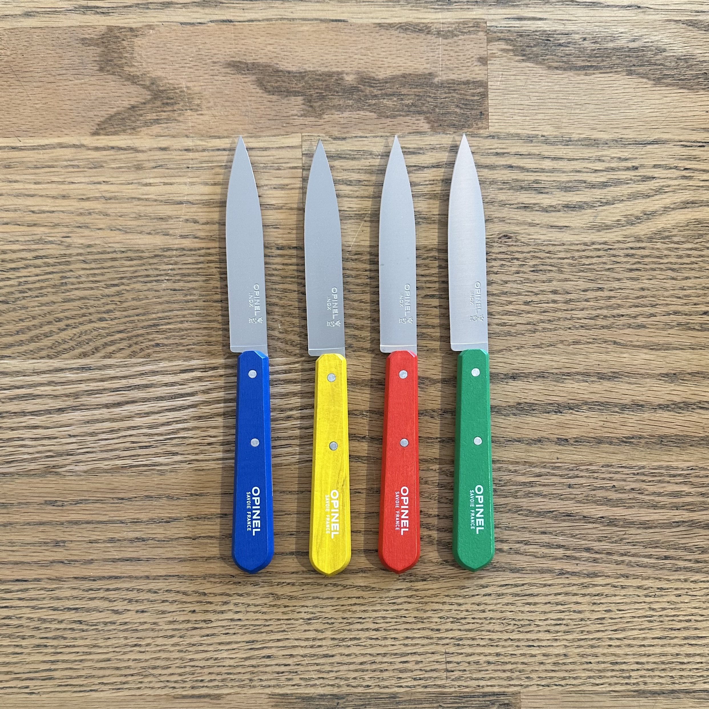 Opinel - N°112 Stainless Steel Paring Knives 4PC Set - Classic